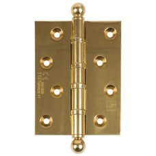 Butt Hinge Ball Finial 100 x 75 mm Brass Matt black