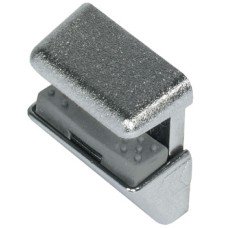 Shelf Support Clamp Design Screw Fixing for 6 8 and 10 mm Glass Thickness For screw fixing in Ø 3 or Ø 5 mm drilled holes Nickel plated