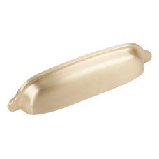 Cup Pull Handle Brass Fixing Centres 96 mm Delia Brushed brass