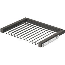 Pull Out Trouser Rack Häfele Dresscode For side panel thickness 25 mm For 11 pairs of trousers width B 708 mm for cabinet width 800 mm umber grey RAL 7022
