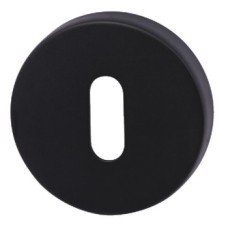 Escutcheons Standard Keyway Round Ø 52 mm Zinc Alloy RO12 Matt black painted