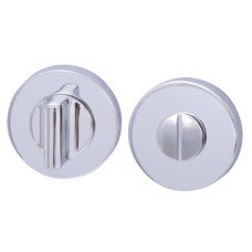 WC Release and Inside Turn Round Ø 52 mm Zinc Alloy RO12 Polished chrome