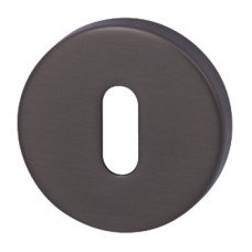 Escutcheons Standard Keyway Round Ø 52 mm Zinc Alloy RO12 Brushed black nickel