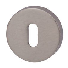 Escutcheons Standard Keyway Round Ø 52 mm Zinc Alloy RO12 Brushed nickel