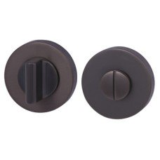 WC Release and Inside Turn Round Ø 52 mm Zinc Alloy RO12 Brushed black nickel
