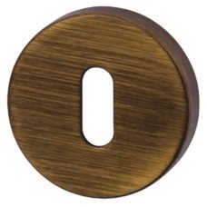 Escutcheons Standard Keyway Round Ø 52 mm Zinc Alloy RO12 Matt antique bronze