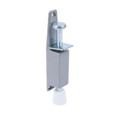 Door Holder Foot Operated Max. Throw 30 mm Mild Steel and Rubber Silver painted