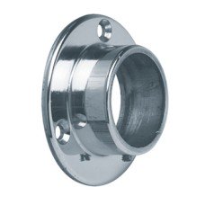 Wall Flange Socket Bar Railing System For Ø 25-51 mm tubes Ø 38 mm polished chrome finish