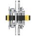 3D Hinge 180° Mild Steel Tectus TE 527 3D Energy 3-way continuous adjustment Satin stainless steel