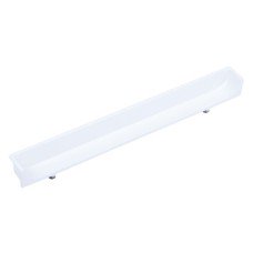 Inset Handle Zinc Alloy Ø 5 mm Lugs Fixing Centres 128 mm Hide Matt white