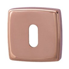 Escutcheons Standard Keyway Square 52 x 52 mm Zinc Alloy RO13 Rose coloured