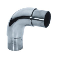 Curved Corner Connector 90° Bar Railing System For Ø 38 mm tubes Polished chrome finish