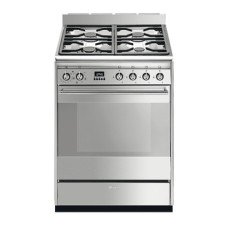 Cooker Gas with Multifunction Oven 7 Functions 600 mm Smeg Concert SUK61MX9 - Stainless steel
