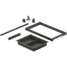 Equipment Set 1 Häfele Dresscode For side panel thickness 19 mm Traffic white for cabinet width 500 mm