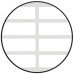 Ventilation Grille for Recess Mounting 570 x 57 mm Ventilation area 200 cm2 recessed length 540 mm white RAL 9010