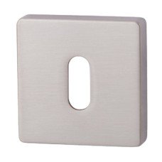 Escutcheons Standard Keyway Square 52 x 52 mm Zinc Alloy RO11 Brushed nickel