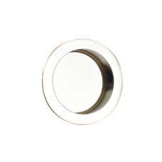 Pull Handle Flush Round Brass Suitable for timber sliding doors Antique brass