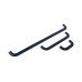 D Pull Handle Zinc Alloy Fixing Centres 64-320 mm Curly Matt black - fixing centres 160 mm
