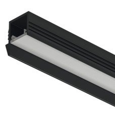 Aluminium Profile for Recess Mounting Loox5 LED Flexible Strip Lights 1105 Length 3000 mm depth 11.5 mm diffuser width 11 mm Black