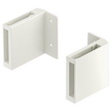 Rear Panel Holder for Lateral Panel for VIS Internal Pulls Matrix Box P For 92 mm drawer side height and panel White