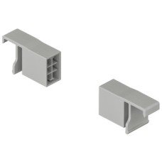Rectangular Cross Rail for Pull Out Door Front Fixing and VIS Internal Pull Out Matrix Box P Plastic Silver