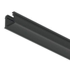Plastic Profile for Recess Mounting Loox 5 LED Strip Lights 1101 Length 3000 mm internal width 8 mm Black