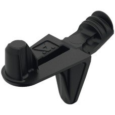 Shelf Support Plug in for Wooden Shelves and for Ø 5 mm Holes Zinc alloy black passivated