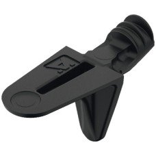 Shelf Support Plug in for Wooden Shelves and for Ø 5 mm Holes Steel black passivated