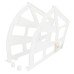Shoe Rack Fitting Set Suitable for 3 Shelves For screw mounting to drawer front White (RAL 9010) finish