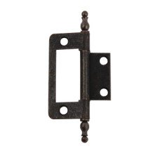 Flush Hinge Finial 50 x 36 x 1 mm Electro-brassed
