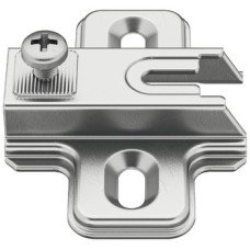 Cruciform Mounting Plate Combi Hospa Screw Fixing for Slide On Metalla A Concealed Hinge Steel Height 4 mm