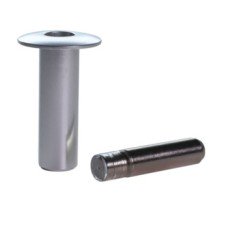 Door Stop Magnetic Concealed Brushed chrome plated