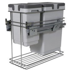 Pull Out Waste Bin Over Extension Kombi 1 x 20 1 x 9 litre bins for cabinet width: 300 mm