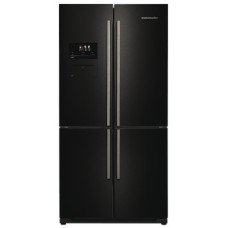Fridge Freezer Freestanding Deluxe SXS Rangemaster RSXSDL21BL/C - Black