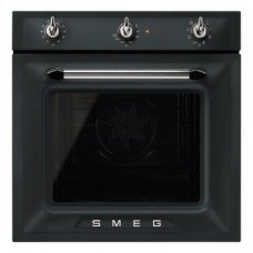 Single Oven Multifunction Vapour 600 mm Smeg Victoria SF6905NO1 - Matt Black
