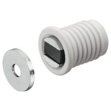 Magnetic Catch Pull 4.5 kg Mortice Type For press fitting White
