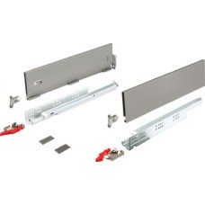 Matrix Box Slim A Drawer Set 30 kg 128 mm High Push to Open With full extension runners Length 450 mm grey