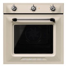 Single Oven Multifunction Vapour 600 mm Smeg Victoria SF6905P1 - Cream