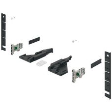 Internal Drawer Front Accessories Set for 185 mm Drawer Sides Grass Vionaro for screw fixing graphite