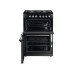 Range Cooker 600 mm Rangemaster Classic 60 CLA60DFFBL/C - Black Dual fuel