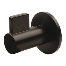 Hat and Coat Hook Zinc Alloy 52 x 54.5 mm Fin Matt black