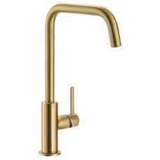 Mixer Tap Single Lever U-Spout Abode Althia AT1203 - Polished Brass