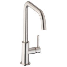 Mixer Tap Single Lever U-Spout Abode Althia AT1259 - Brushed Nickel