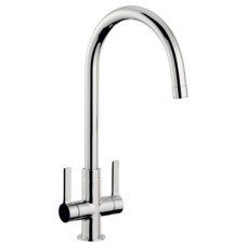 Mixer Tap Dual Lever C-Spout Abode Pico Polished chrome - AT1226