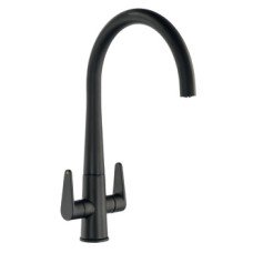Mixer Tap Dual Lever C-Spout Abode Coniq R Matt black - AT2125