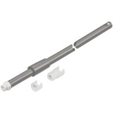 Round Rail Set for Matrix Box P Drawer System For gallery railing system For drawer length 500 mm silver grey