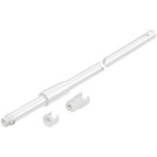 Round Rail Set for Matrix Box P Drawer System For gallery railing system For drawer length 350 mm white