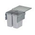 Pull Out Waste Bin 600 mm Vauth-Sagel VS ENVI Space XX Pro S / Pro With synchronised over extension runners For cabinet width 600 mm depth 476 mm 2x 44 litres - silver