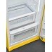 Fridge-Freezer Freestanding with Ice Compartment Total Capacity 281 Litres Smeg 50’s Style FAB28RYW5 - Yellow right hand hinge
