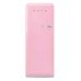 Fridge-Freezer Freestanding with Ice Compartment Total Capacity 281 Litres Smeg 50’s Style FAB28LPK5 - Pink left hand hinge